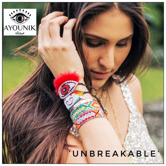 NEW AYOUNIK ‘Unbreakable’ Beaded Statement Bracelet Set - Picture 1 of 4